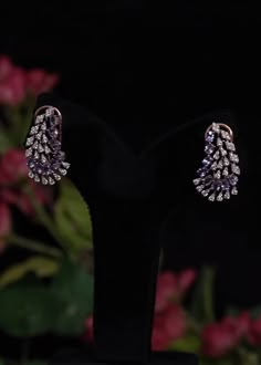 Bugadi Earrings, Diamond Haram, Big Stud Earrings, Jewel Earrings, Western Designs