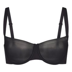 Flatter Your Curves In This Sexy Balconette Designed With Comfortable. This Minimal Coverage Style Has A Seamless Raw Edge Finish, Making It Invisible Under Clothing, Plus Soft, Flexible Underwire For All The Support You Need. Features Molded Unlined Cups, Smoothing Microfiber Wings. Br-Uwr-1549 Onx-44dd Party Bra With Removable Pads In Nylon, Party Nylon Bra With Padded Cups, Party Bra With Padded Cups, Fitted Black Nylon Bra, Sheer Fitted Push-up Bra, Sheer Fitted Underwire Bra, Fitted Sheer Underwire Bra, Sheer Underwire Bra For Evening, Chic Fitted Sheer Bra