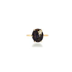 14k gold black opal with white diamond star accent. 0.024 tcw 12x10 mm Gold weight approx. 1.8 grams 1.7mm diamond Galaxy Black, Black Opal Ring, Diamond Star, Opal Ring, Ring Size Guide, Black Opal, Opal Rings, 18k Rose Gold, White Diamond