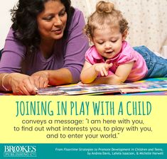 a woman and her child playing with a puzzle