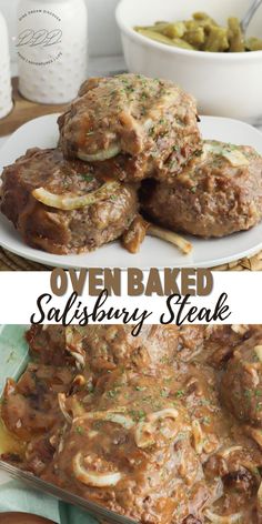 an image of oven baked salisbury steak