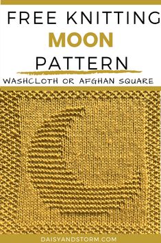 the free knitting pattern for this afghan square is easy to knit and looks great on any surface