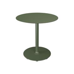 a round table with a metal base on an isolated white background for use in commercial projects