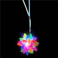 2.2 Inch Led Light-Up Twist Star Ball Necklace- 12 Pcs Per Pack - Party Glowz Kids Prizes, Night Out Clubbing, Star Necklaces, Ps4 Controller Custom, Unicorn Ring, Glow Bracelets, Girl Gift Baskets, Princess Party Favors, Glowing Necklace