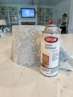 a can of krylon's spray paint sitting on top of a table