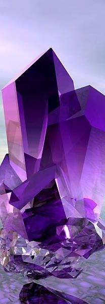 amethyst crystal Purple Love, Purple Rain, Gems And Minerals, Crystal Gems