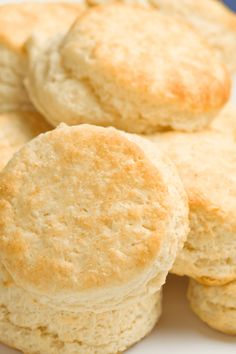 several biscuits stacked on top of each other