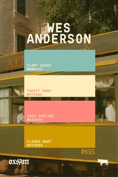 an advertisement for a restaurant called we's anderson