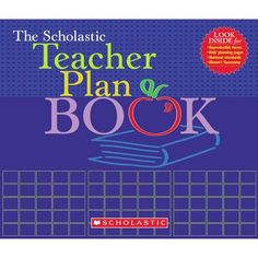 the teacher plan book with an apple on it