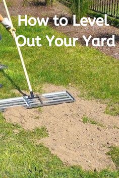 how to level out your yard Uneven Yard, Level Out Backyard, Level Yard, Yard Leveling Diy, How To Level Yard Diy, Filling Holes In Yard, Diy Leveling Yard Backyards, How To Level Yard, Leveling Yard For Pool