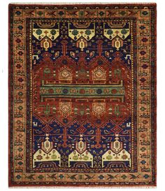 This hand-knotted, wool rug is the perfect combination of antique style and traditional design. It is made of Red and Blue in a variety of Multi sizes making it suitable for any room. The craftsmanship ensures durability and quality. Hand-Knotted Rug Made with Wool Persian Blue, 4x6 Area Rugs, Layered Rugs, 5x7 Area Rug, 6x9 Area Rugs, 9x12 Area Rugs, Big Rugs, Blue Carpet, Area Rug Sizes