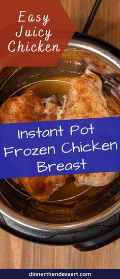 instant pot frozen chicken breast recipe in an electric pressure cooker