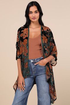 You'll easily impress your guests when you throw on the Lulus Decidedly Elevated Green Floral Burnout Velvet Cropped Shawl! This chic shawl has a Boho-chic design, with a burnout floral print that dances across plush velvet fabric. Dolman-inspired sleeves lend an airy effect, while the open front makes this perfect for layering with your favorite 'fits! Notched hems complete the look. 75% Viscose, 25% Polyester. Hand Wash Separately. Do Not Bleach. Do Not Tumble Dry. Iron Low Heat. Hang To Dry. Imported. Lulus | Decidedly Elevated Green Floral Burnout Velvet Cropped Shawl. Boho Chic Design, Front Open, Scarf Shawl, Velvet Fabric, Apparel Accessories, Shawl, Boho Chic, Scarf Accessory, Floral Prints