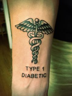 T1d Tattoo, Medical Alert Tattoo, Marker Ideas, Medical Cross, Jack Tattoo, Cross Tattoo For Men, Health Tattoo