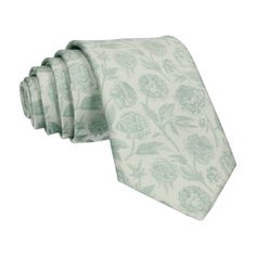 Green Floral Sketch Tie - Tie with Free UK Delivery - Mrs Bow Tie Groom Blue Suit, Green Wedding Suit, Floral Sketch, Velvet Bow Tie, Tie Collection, Sage Green Floral, Black Velvet Bow, Romantic Floral Print, Rose Blossom