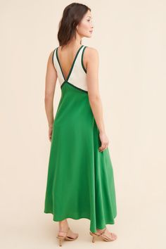 Rent Naomi Colorblock Maxi Dress from Nuuly. Pick 6 items for $98/month. Free shipping + returns. Chic V-neck Color Block Dresses, Chic Color Block Maxi Dress, Summer Evening Color Block Dress, Green V-neck Color Block Dress, Green Color Block V-neck Dress, Chic V-neck Color Block Midi Dress, Chic Color Block Summer Dress, Chic Color Block Dresses For Summer, Chic Color Block Midi Dress With V-neck