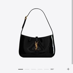 No Dustbag But Original With Plastic Still On Handles Black Patent Leather Price Is 2300 Firm Authenticated 100% Guarantee Ysl Hobo Bag Black, Prada Vintage Bag, Ysl Purse, Saint Laurent Tote, Yves Saint Laurent Bags, Bag Collection, Saint Laurent Wallet, Purse Accessories, Leather Shops