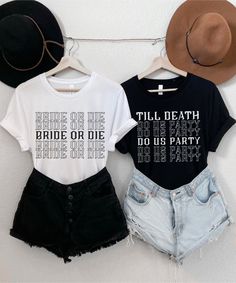 Till Death Do Us Party Shirt|Halloween Bachelorette Shirts|Rock Bachelorette Shirts|Bride or Die| Bachelorette Gifts| Fall Bridal Party Gift Second Bachelorette Party, Edgy Bachelorette Outfit, Outfit Ideas For Bachelorette Party, Bachelorette Party Ideas October, Bachelorette And Bachelor Party Together Theme, Horror Theme Bachelorette Party, Rock And Roll Themed Bachelorette Party