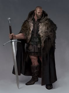 ArtStation - 2018 Dongho Kang, Lone Wanderer, Heroic Fantasy, Nordland, Human Male, Medieval Clothing, Fantasy Male, Rpg Characters, Fantasy Armor