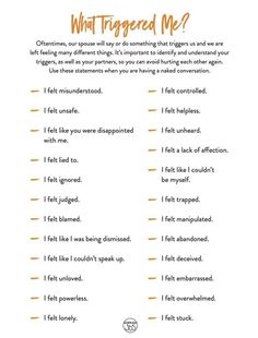 My Triggers Worksheet, Relationship Building Worksheets, Tipps Dbt, Becoming Comfortable With Yourself, Unattractive Things Men Do, Psychology Today Articles, Basic Counseling Skills, Mental Health Activity Ideas For Work, Dbt Affirmation