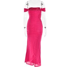 F00222712-104 Pink Maxi Length Bodycon Dress For Evening, Stretch Lined Maxi Dress For Party, Stretch Lined Midi Dress For Party, Pink Stretch Maxi Dress For Evening Wear, Fitted Red Lined Maxi Dress, Red Ruched Maxi Dress For Party, Red Ruched Maxi Dress For Date Night, Red Fitted Lined Maxi Dress, Fitted Lined Red Maxi Dress