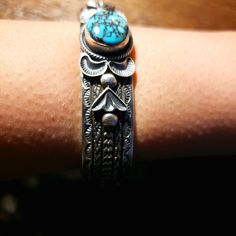 .925 Sterling Silver Navajo Turquoise Stone Sturdy/Solid For Large Wrist Stamped Design Heavy Navajo Turquoise, Stamp Design, Turquoise Stone, Womens Jewelry Bracelets, Blue And Silver, Turquoise Bracelet, Color Blue, 925 Sterling Silver, Women Jewelry