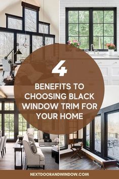 the four benefits to choosing black window trim for your home