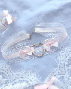 White Lace Baby Pink Bow Heart Choker Necklace Cute Jewelry | Etsy Outfit Edits, Baby Pink Bow, Pink Heart Jewelry, Kawaii Necklace, Bow Choker, Pink Choker, Day Collar, Heart Choker Necklace, Heart Accessories