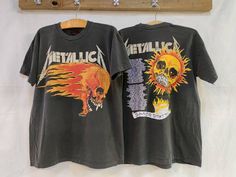 Metallica 1994 Summer Tour Single Stitch t shirt - 100% Cotton - Vintage Band Shirts Vintage Metallica Shirt, Shirt Displays, Metallica Logo, Vintage Band Shirts, Metallica Shirt, Metallica T Shirt, Shirt Display, Stitch T Shirt, Bold Letters