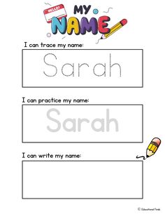 a worksheet with the words'i can trace my name '