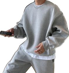 Sweater Sweatpants, 150 Lbs, 110 Lbs, Gray Pants, Grey Pants, Crewneck Sweater, Crew Neck Sweater, Sweatpants, Cuff