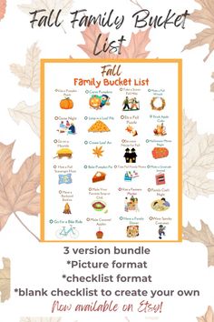 the fall family bucket list for families