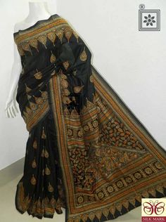 #kanthastitchsaree Kantha Sari, Kantha Silk, Stitching Dresses