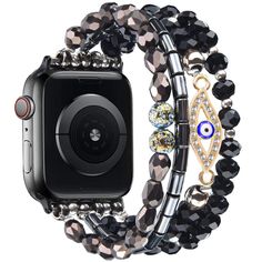 PRICES MAY VARY. 【Compatibility】The evil eyes bracelet is compatible with Apple Watch Series 8/7/6/5/4/3/2/1/SE/SE (2022 2nd Generation) in 42mm, 44mm, and 45mm sizes. Please choose the right iWatch size you need. 【Apple Watch Band Bracelet】The Evil Eye is a symbol of luck, fortune, protection, and prosperity. Wearing this Apple Watch beaded band can bring good luck to you. Great gifts for Thanksgiving Day, Christmas, Mother's Day, and birthdays. 【Apple Watch Bands for Women】Super elastic iWatch Watch Bands Women, Apple Watch Bracelet Band, Dressy Jewelry, Iphone Watch Bands, Apple Watch Bracelets, Watch Band Bracelet, Iphone Watch, Evil Eyes, Apple Watch 38mm