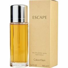 FRAGRANCE BRAND: CALVIN KLEIN FRAGRANCE NAME: ESCAPE FRAGRANCE TYPE: EAU DE PARFUM SPRAY GENDER: FOR WOMEN SIZE: 3.4 FL. OZ ( 100 ML ) CONDITION: BRAND NEW ITEM IN BOX SEALED, NEVER BEEN USED OR OPENED COUNTRY OF MANUFACTURE: SPAIN Top notes are Melon, Chamomile, Tagetes, Marigold, Apricot, Hiacynth, Oakmoss, Apple, Coriander, Mandarin Orange, Black Currant, Cassia, Litchi and Ylang-Ylang; middle notes are Peach, Lily-of-the-Valley, Carnation, Rose, Jasmine and Cloves; base notes are Oakmoss, Mu Armani Parfum, Calvin Klein Fragrance, Color Durazno, Fresh Perfume, Fitness Armband, Feminine Fragrance, Gianfranco Ferre, Guy Laroche, Black Orchid