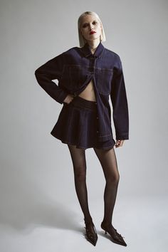 The Keely Denim Jacket is a must-have this season. Designed for a relaxed, boxy fit in a dark wash cotton denim, it features contrast stitching, a functional button front, long sleeves and a front and back yoke. Wear as an oversized look with black tights and heels to dress it up.SIZING: Boxy fit. AU: Model wears a size 8 / US: Model wears a size 4.FABRICATION: 72% viscose, 28% polyester - Contrast stitching - Button front - Front and back yoke Spring Denim Blue Jacket With Contrast Stitching, Spring Denim Jacket With Contrast Stitching, Dark Wash Long Sleeve Utility Jacket For Work, Dark Wash Relaxed Fit Long Sleeve Shacket, Dark Wash Long Sleeve Relaxed Fit Shacket, Dark Wash Denim Jacket With Contrast Stitching For Work, Denim Blue Jacket With Contrast Stitching, Long Sleeve Denim Jacket With Contrast Stitching For Work, Long Sleeve Denim Jacket With Contrast Stitching