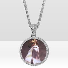 Our Lady of Knock - Round Silver or Gold Pendant with Rope Chain Key Features: * Available in Silver or Gold (choose the color in the dropdown menu) * 2.50 Oz. Chain: Titanium Steel; * Pendant: AAA Cubic Zirconia and Eco-friendly Copper.   The pendant width is about 1.57" 4.0cm); the weight is 27.9g. * Rope Chain featured. Chain length: 18 inch, 20 inch, 24 inch, 30 inch (choose the size in the drop-down menu) * Comes with a gift box. The package includes one rope chain and one pendant. * One side printing * 100% Satisfaction guaranteed! A very special gift for your lovers, family, friends, or any cherished and loved one. Production time: 2/3 business days Shipping: Shipping is FREE worldwide Shipping to USA: All orders to USA will be shipped by DHL + Premium USPS or 4PX DHL+ Premium USPS Our Lady Of Knock, The Blessed Virgin Mary, Gold Rope Chains, Blessed Virgin, Blessed Virgin Mary, Our Lady, Virgin Mary, Rope Chain, Knock Knock