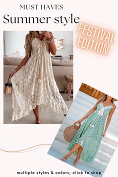 Summer Long Dress, Lace Dress Boho, Dresses Boho, Lace Dresses, Long Summer Dresses, Festival Dress, Lace Maxi Dress, Beach Summer, Dress Lace