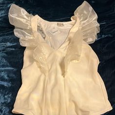 Nwt Free People Bodysuit Off White Summer Party Tops, Feminine Off White Top For Party, Feminine Off-white Party Top, Fitted Off-white Summer Blouse, Fitted Off White Summer Blouse, Feminine Off White Party Top, Fitted Off White Blouse For Summer, Cream Stretch Blouse For Summer, Cream Blouse For Summer Party