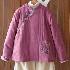 Chinese Style Lady Cotton Linen Warm Coats Color: Blue,Pink,Yellow,Purple Material: Cotton Blend Womens Size: One Size Length 58cm, Bust 104cm, Sleeve 55cm Advised weight 90-130lbs Payment Method:  all kinds of payments Shipping: I ship it to US with Standard Speedpak Contact with me:  Please message me i will reply to you within 6 hours Return:  Accept 30 days after delievered return without reason Coat Embroidery, Warm Coats, Jacket Parka, Yellow Purple, Warm Coat, Quilted Jacket, Chinese Style, Pink Yellow, Cotton Linen