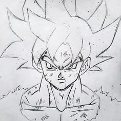 a drawing of gohan from dragon ball super broly is shown in this image