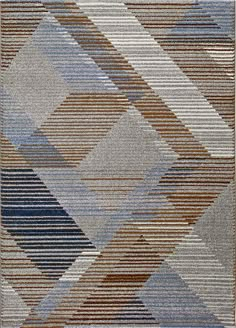 a multicolored area rug with an abstract design