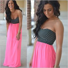 This beautiful maxi is available at Apricot Lane Peoria, Apricot Lane Normal & Apricot Lane Champaign IL as well as on our online website! Hot Pink Maxi Dress, Apricot Lane Boutique, Closet Wishlist, Solid Skirt, Maxi Skirt Dress, Pink Maxi, Fashion Bug