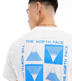 T-Shirts & Tank tops by The North Face Exclusive to ASOS Crew neck Short sleeves Print to chest and back Regular fit North Face T Shirt, Face Collage, Company T Shirt, Merch Ideas, Print Graphic, T-shirts & Tank Tops, Shirt Ideas, Graphic Prints, White Blue