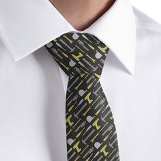 Construction tools get a stylish upgrade in this fun and modern tool tie. Perfect for construction workers and weekend handymen alike, the Fix-It Tools tie is a great Father's Day gift. Construction Workers, Modern Tools, Construction Tools, Great Father, Small Bows, Kids Pillows, Scarf Hairstyles, Necktie, Fix It