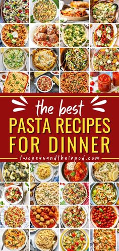 You have to try these Best Pasta Recipes for Dinner tonight! All pasta recipes from burrata to lasagna, these homemade dinner recipes are sure to impress. Save these recipes for later! Pasta Rustica Recipe, Pasta Rustica, Continental Food, Top Dinner Recipes, Food Bites, Simple Family Meals, Pasta Noodle Recipe