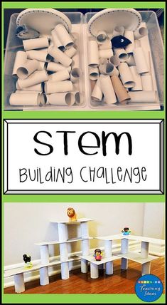 Turn a few simple materials into hours of fun and learning. This STEM challenge for kids requires problem solving and will keep kids busy for days at home or in the classroom! #stemactivitieselementary #stemactivities #stemsctivitiespreschool #stemactivitiesforkids #stem #stemchallenge Jungle Theme Stem Activities, Construction Summer Camp Ideas, Jungle Stem Activities, Stem Preschool, Stem Activities Preschool, Stem Building, Building Challenge, Stem Classes