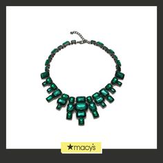 in stock Green Clavicle Chain Necklace For Party, Green Jeweled Necklaces For Party, Elegant Green Bib Necklace For Party, Luxury Statement Green Emerald Necklace, Luxury Emerald Gemstone Necklace For Statement, Luxury Green Statement Beaded Necklace, Vintage Green Statement Necklace, Luxury Green Multi-stone Beaded Necklaces, Stone Statement Necklace