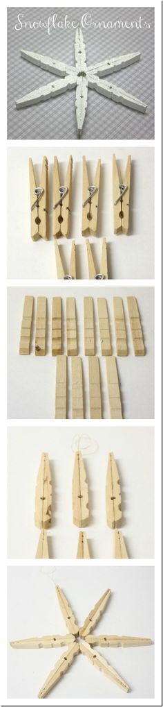 the instructions for how to make an ornament out of popsicle sticks