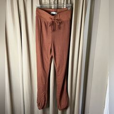 Final Price! New With Tags Abercrombie & Fitch Lounge Pants Small; Drawstring Waist And Fitted Ankles. Waffle Knit Fabric. Super Cozy And Comfortable. This Color Is Rust/Tan! Fitted Sweatpants For Fall, Brown Sweatpants For Spring Loungewear, Fall Loungewear Non-stretch Sweatpants, Spring Brown Loungewear Sweatpants, Fitted Sweatpants For Spring Lounging, Fitted Spring Sweatpants For Lounging, Brown Stretch Sweatpants For Loungewear, High Waist Sweatpants For Fall Loungewear, Stretch Sweatpants For Fall Loungewear